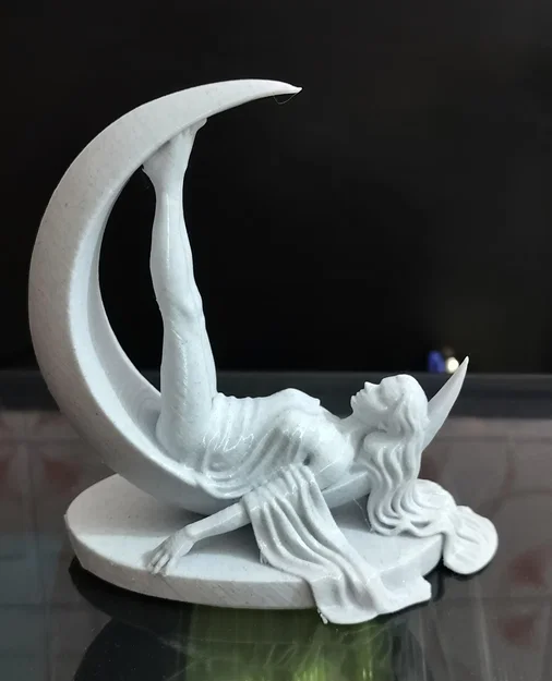 Tượng Nữ Thần Mặt Trăng – Phiên Bản Draped (Tác phẩm nghệ thuật thiên thể) - Image 3