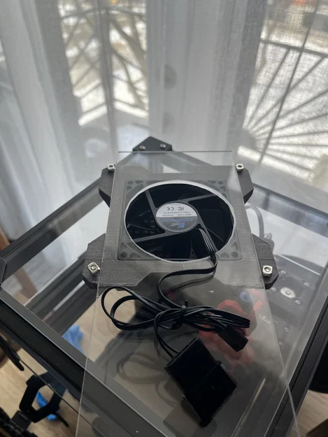 Mô hình 3D quạt tản nhiệt Kingwin 80mm CF-08LB (định dạng STEP) - Image 2