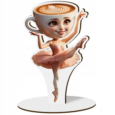Mô hình trang trí 3D Ballerina Cappucina sáng tạo độc lạ