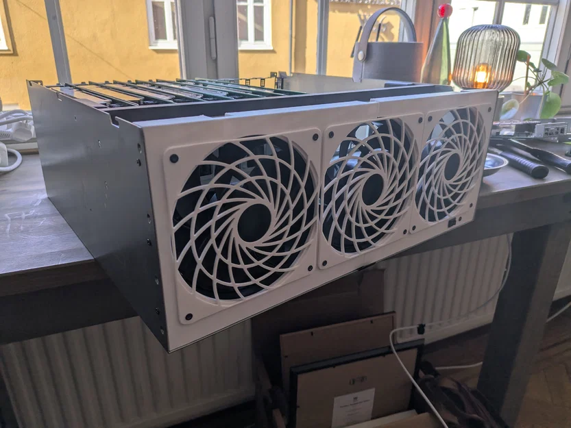 Bản độ khung gắn quạt 140mm cho thùng máy Asrock 4U12G (BC250) - Image 1