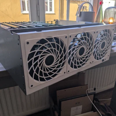 Bản độ khung gắn quạt 140mm cho thùng máy Asrock 4U12G (BC250)