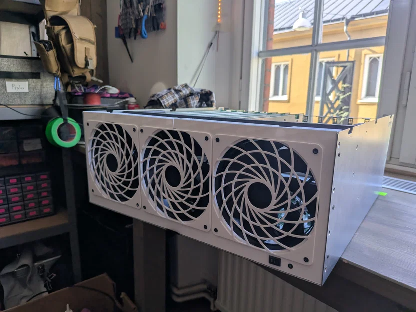 Bản độ khung gắn quạt 140mm cho thùng máy Asrock 4U12G (BC250) - Image 2