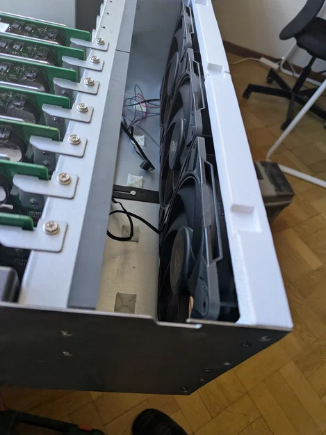 Bản độ khung gắn quạt 140mm cho thùng máy Asrock 4U12G (BC250) - Image 3