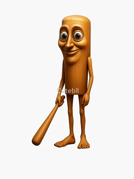 Mô hình 3D Tung Tung Sahur độc đáo trang trí để bàn - Image 1