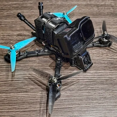 Mount gắn Gopro 9 cho frame JeNo 5,1"