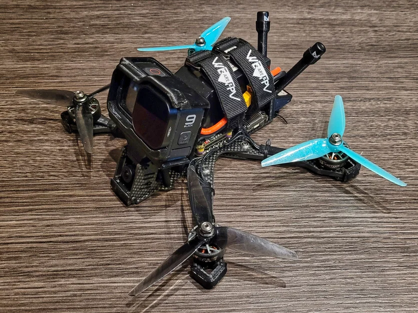 Giá đỡ anten kép cho Walksnail Avatar V1 trên khung JeNo 5,1 - Image 1