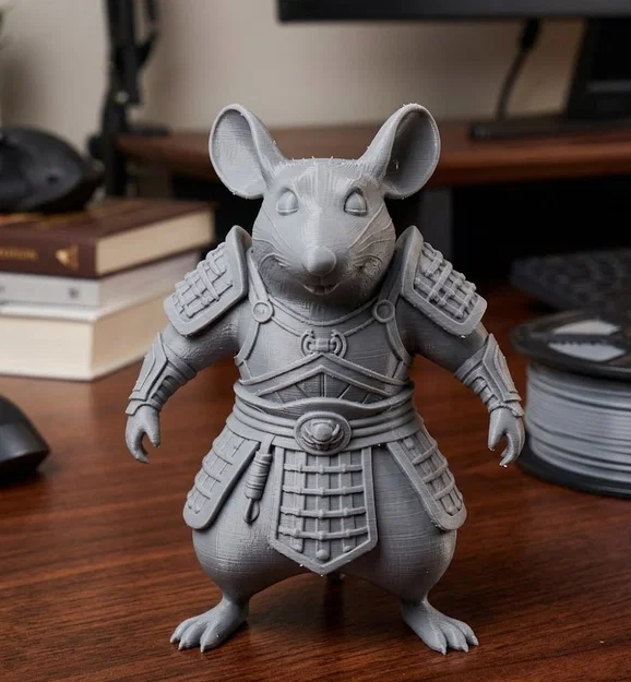 Mô hình 3D Rat Warrior - Chú chuột chiến binh dũng mãnh - Image 1