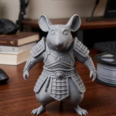 Mô hình 3D Rat Warrior - Chú chuột chiến binh dũng mãnh