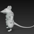 Mô hình 3D Rat Warrior - Chú chuột chiến binh dũng mãnh - Thumbnail 3