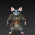 Mô hình 3D Rat Warrior - Chú chuột chiến binh dũng mãnh - Thumbnail 4