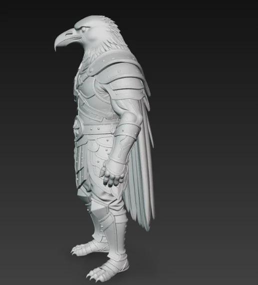 Mô hình 3D Chiến binh Quạ (Raven Warrior) đầy uy phong - Image 2