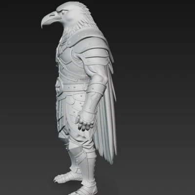 Mô hình 3D Chiến binh Quạ (Raven Warrior) đầy uy phong