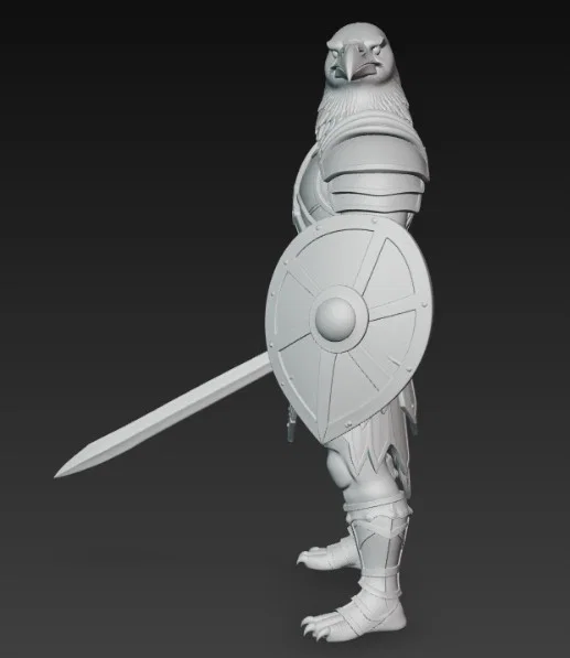 Mô hình chiến binh quạ (Raven Warrior) in 3D đầy dũng mãnh - Image 2