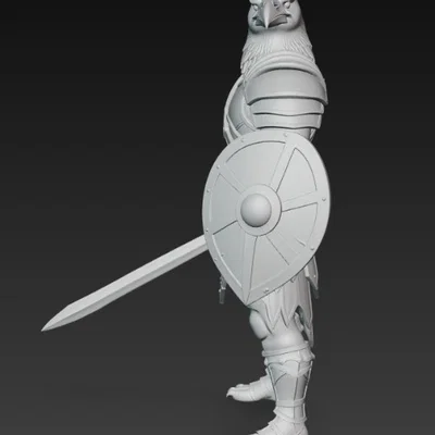 Mô hình chiến binh quạ (Raven Warrior) in 3D đầy dũng mãnh