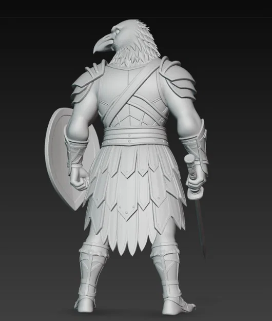 Mô hình chiến binh quạ (Raven Warrior) in 3D đầy dũng mãnh - Image 3
