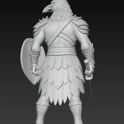 Mô hình chiến binh quạ (Raven Warrior) in 3D đầy dũng mãnh