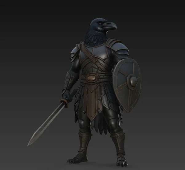Mô hình chiến binh quạ (Raven Warrior) in 3D đầy dũng mãnh - Image 4