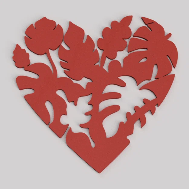 Trái Tim Lá Nhiệt Đới (Tropical Leaf Heart) - Image 1