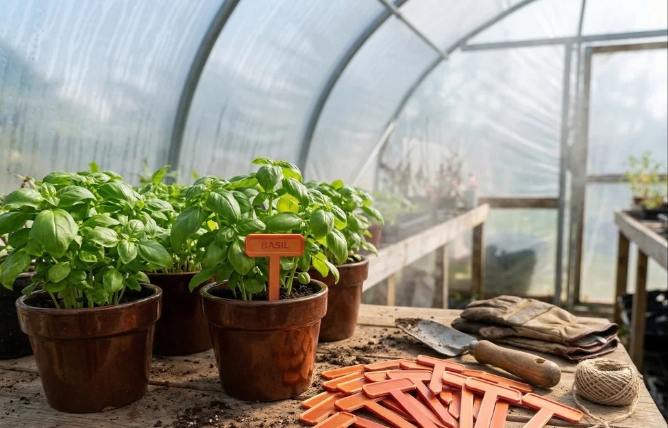 Thẻ Cắm Chậu Cây Húng Quế (Basil) In 3D Cao Cấp - Image 1