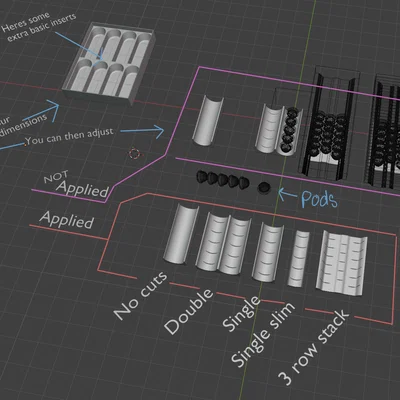 Khay Đựng Viên Nén Cà Phê Nespresso Vertuo Cho Ngăn Kéo