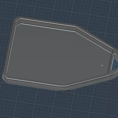 Mẫu thiết kế thẻ tên móc khóa (Key Chain Tag) đơn giản dễ in