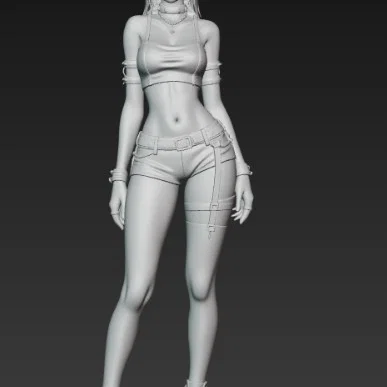 Mô hình 3D nhân vật nữ Emo quyến rũ có sừng (Sexy Emo Girl With Horns)
