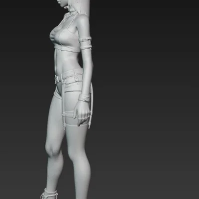 Mô hình 3D nhân vật nữ Emo quyến rũ có sừng (Sexy Emo Girl With Horns)