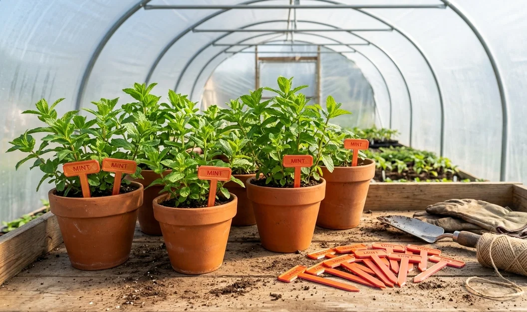 Thẻ Cắm Đánh Dấu Vườn Bạc Hà (Mint) In 3D Cao Cấp - Image 1