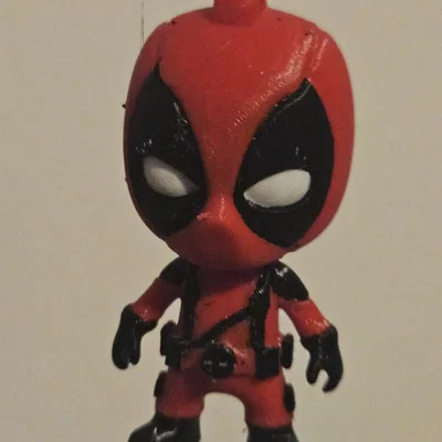 Móc khóa Deadpool Chibi siêu đáng yêu cho máy in 3D 3 màu