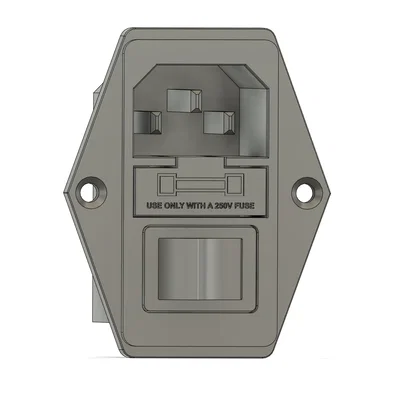 File 3D cổng nguồn Rocker Switch IEC320 hỗ trợ thiết kế vỏ hộp DIY