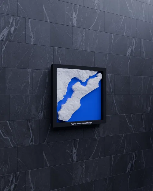 Puerto Montt, Canal Tenglo, Chile - Mô hình địa hình thu nhỏ 3D - Image 5