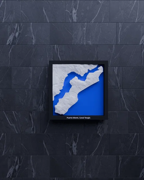 Puerto Montt, Canal Tenglo, Chile - Mô hình địa hình thu nhỏ 3D - Image 6