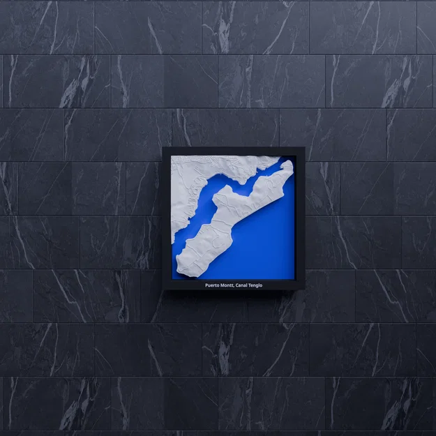 Puerto Montt, Canal Tenglo, Chile - Mô hình địa hình thu nhỏ 3D - Image 8