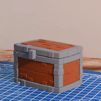 Mô hình hộp đựng đồ Minecraft (Minecraft Chest) in 3D cực đẹp