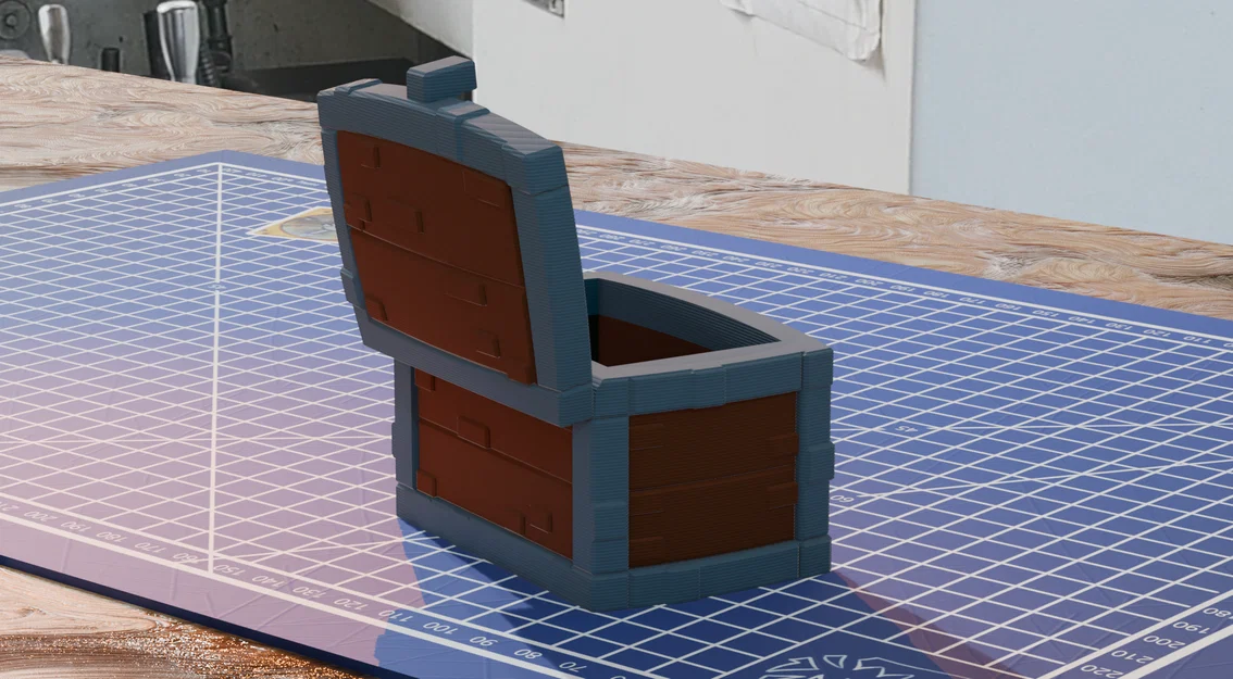 Mô hình hộp đựng đồ Minecraft (Minecraft Chest) in 3D cực đẹp - Image 2