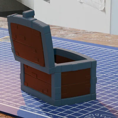 Mô hình hộp đựng đồ Minecraft (Minecraft Chest) in 3D cực đẹp