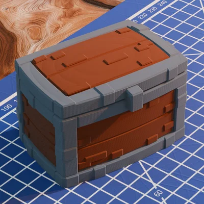 Mô hình hộp đựng đồ Minecraft (Minecraft Chest) in 3D cực đẹp
