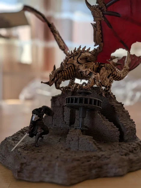 Mô hình Crimson Desert - Tượng sưu tầm rồng cơ khí ấn tượng - Image 1