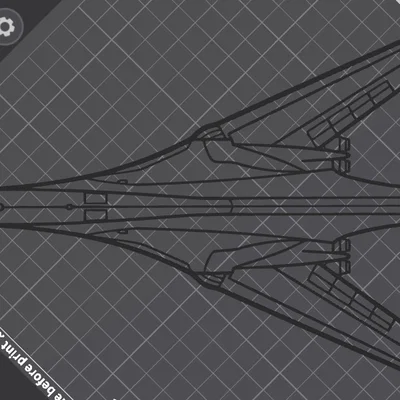 Mô hình trang trí treo tường máy bay Rockwell B-1B Lancer in 3D