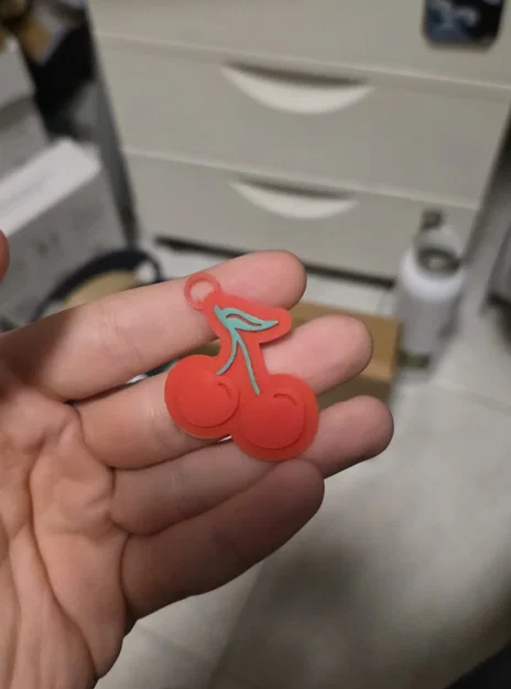 Móc khóa hình quả Cherry cho máy in AMS - Image 3