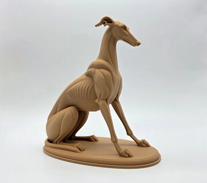 The Sentinel - Tượng Chú Chó Greyhound Ngồi - Image 1