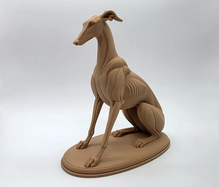 The Sentinel - Tượng Chú Chó Greyhound Ngồi - Image 2