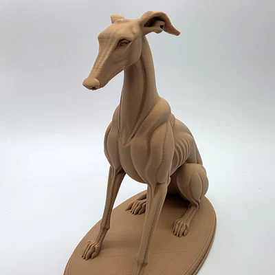 The Sentinel - Tượng Chú Chó Greyhound Ngồi