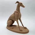 The Sentinel - Tượng Chú Chó Greyhound Ngồi - Thumbnail 6