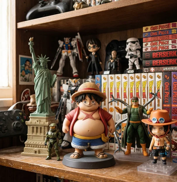 Mô hình 3D Fat Luffy One Piece siêu dễ thương - Image 1