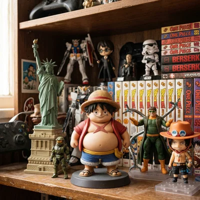 Mô hình 3D Fat Luffy One Piece siêu dễ thương