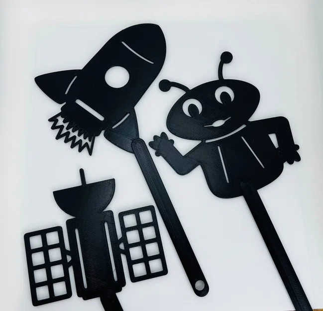 Rối bóng chủ đề không gian - Image 1