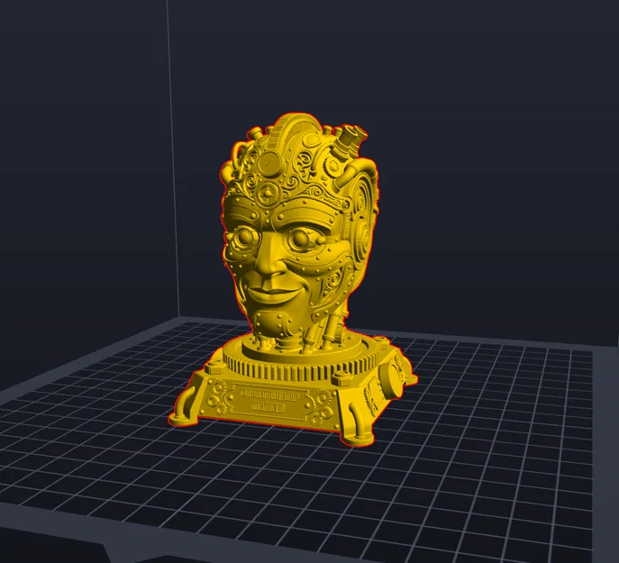 Mô hình Steampunk Golem 3D độc đáo để trang trí - Image 2