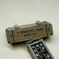 Hộp gỗ đựng lựu đạn MK1A1 thời Thế chiến II (tỉ lệ 1/6) - Thumbnail 1