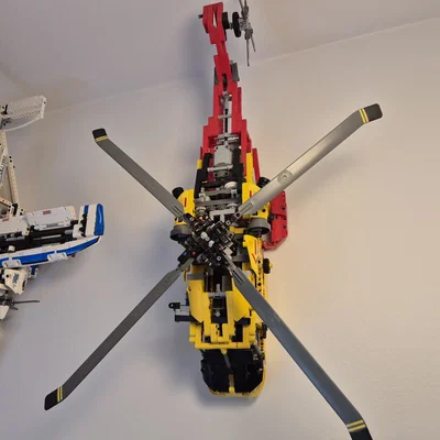 Giá treo tường "tàng hình" cho LEGO Technic 9396 Helicopter